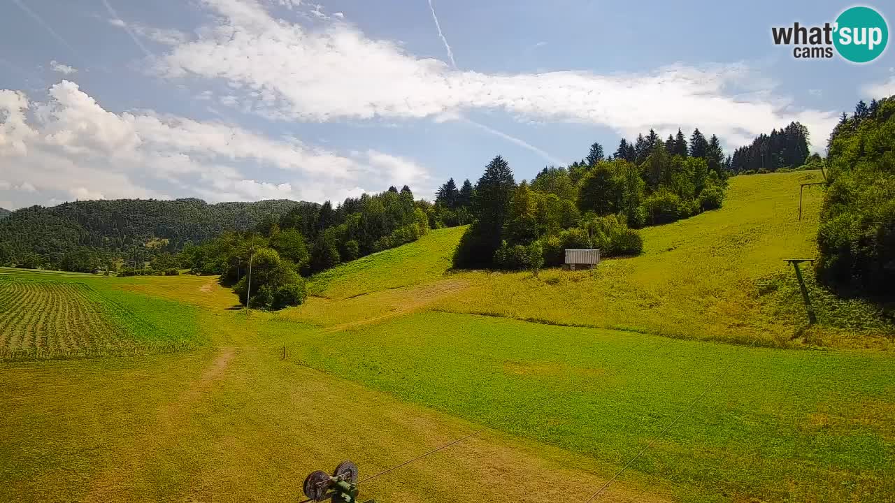 Cámara web Smučišče Senožeta – Estación de esquí en Srednja Vas cerca de Bohinj