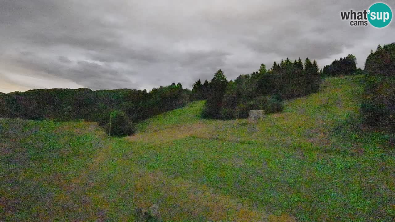 Webcam Smučišče Senožeta – Skigebiet in Srednja Vas bei Bohinj