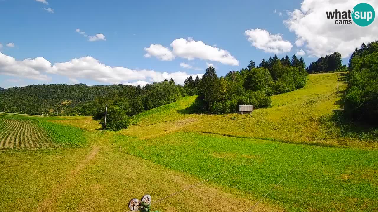 Cámara web Smučišče Senožeta – Estación de esquí en Srednja Vas cerca de Bohinj