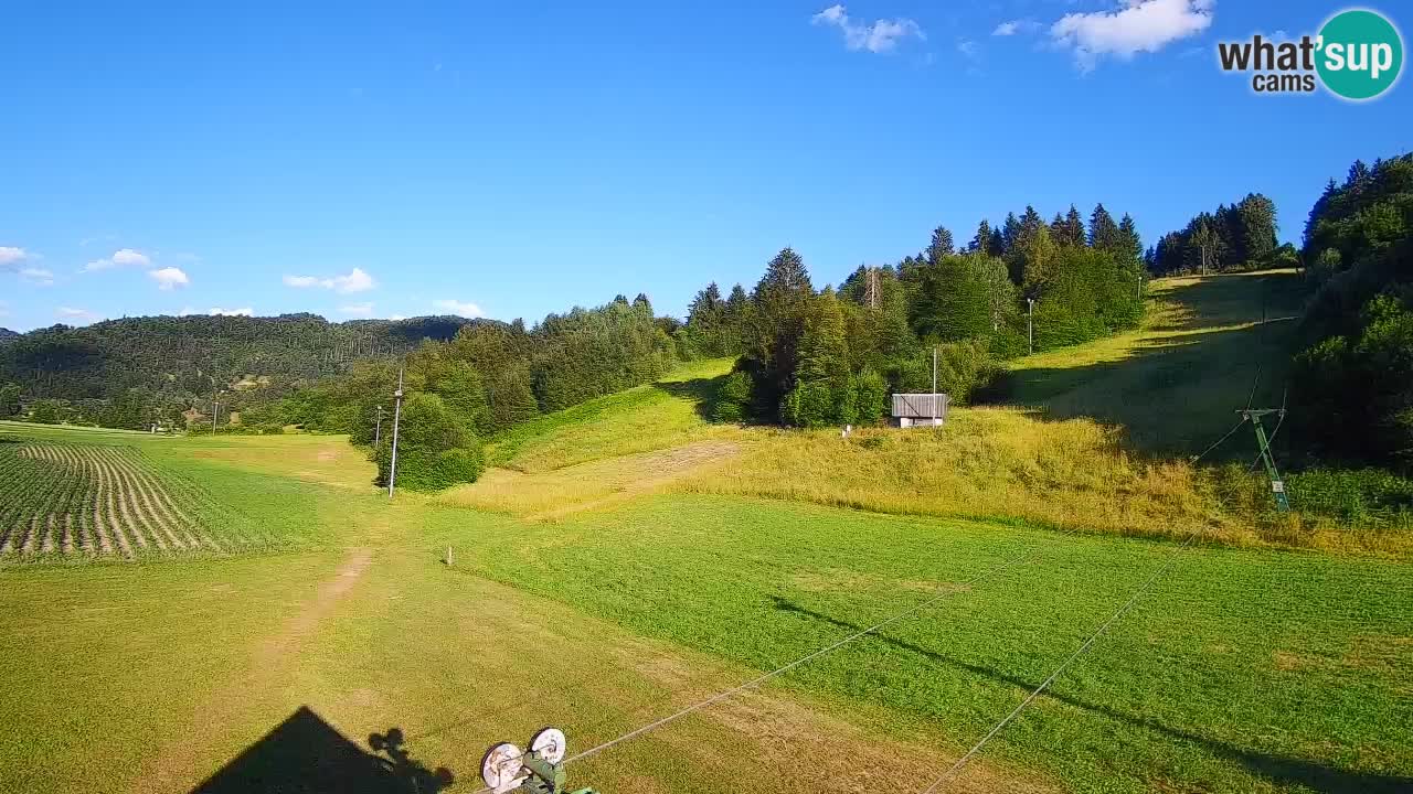 Cámara web Smučišče Senožeta – Estación de esquí en Srednja Vas cerca de Bohinj