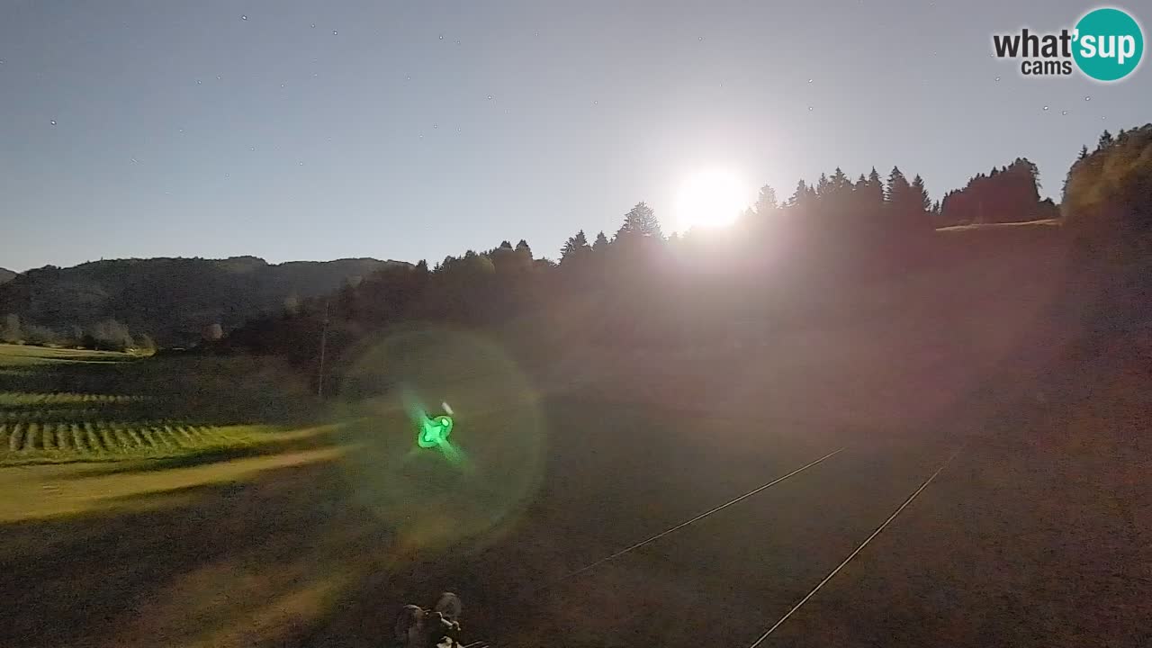 Webcam Smučišče Senožeta – Skigebiet in Srednja Vas bei Bohinj