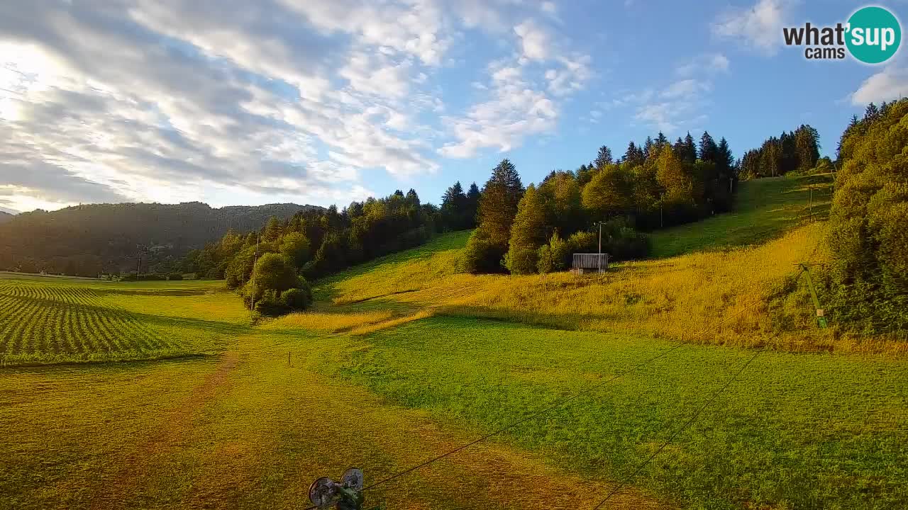 Cámara web Smučišče Senožeta – Estación de esquí en Srednja Vas cerca de Bohinj