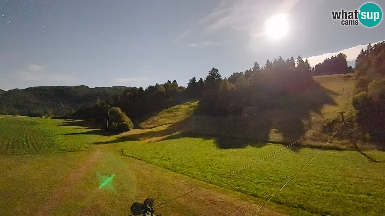 Webcam Smučišče Senožeta – Skigebiet in Srednja Vas bei Bohinj