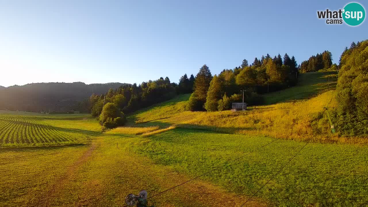 Cámara web Smučišče Senožeta – Estación de esquí en Srednja Vas cerca de Bohinj