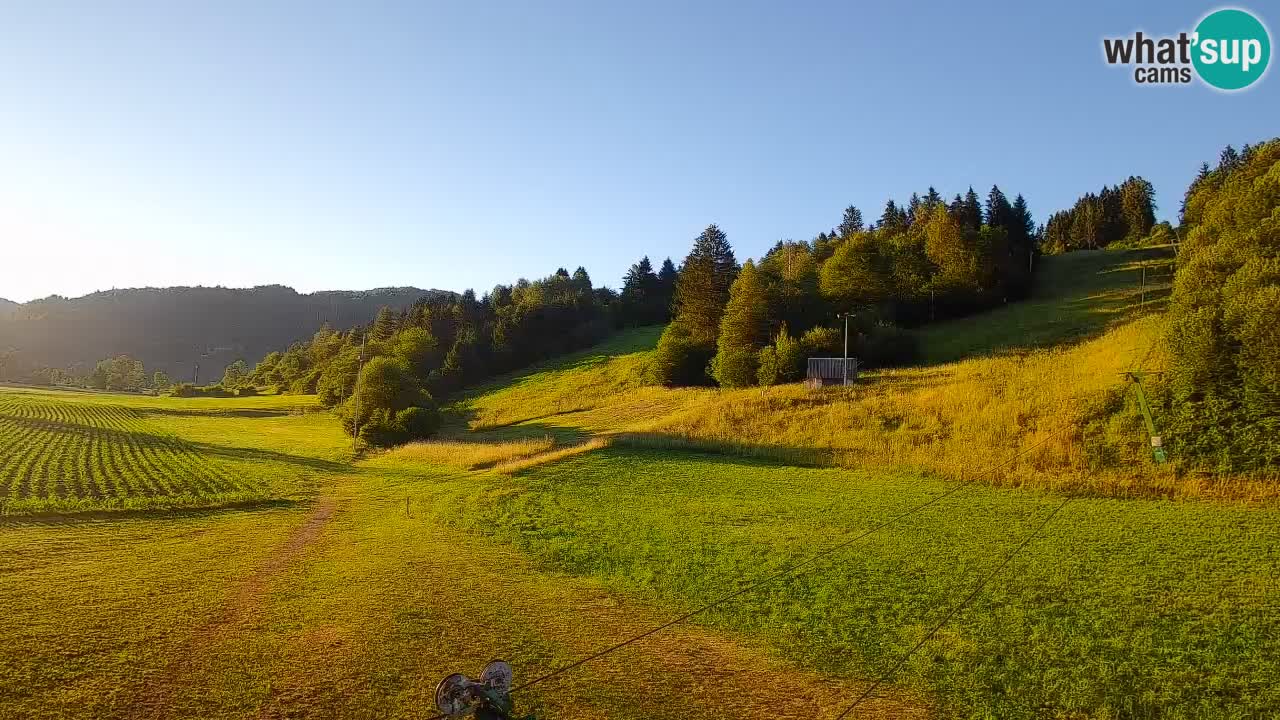 Cámara web Smučišče Senožeta – Estación de esquí en Srednja Vas cerca de Bohinj