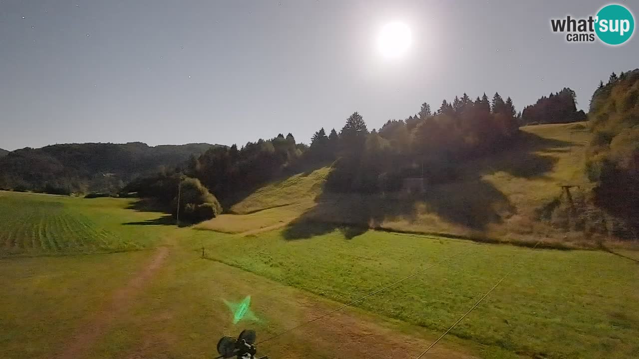 Webcam Smučišče Senožeta – Skigebiet in Srednja Vas bei Bohinj