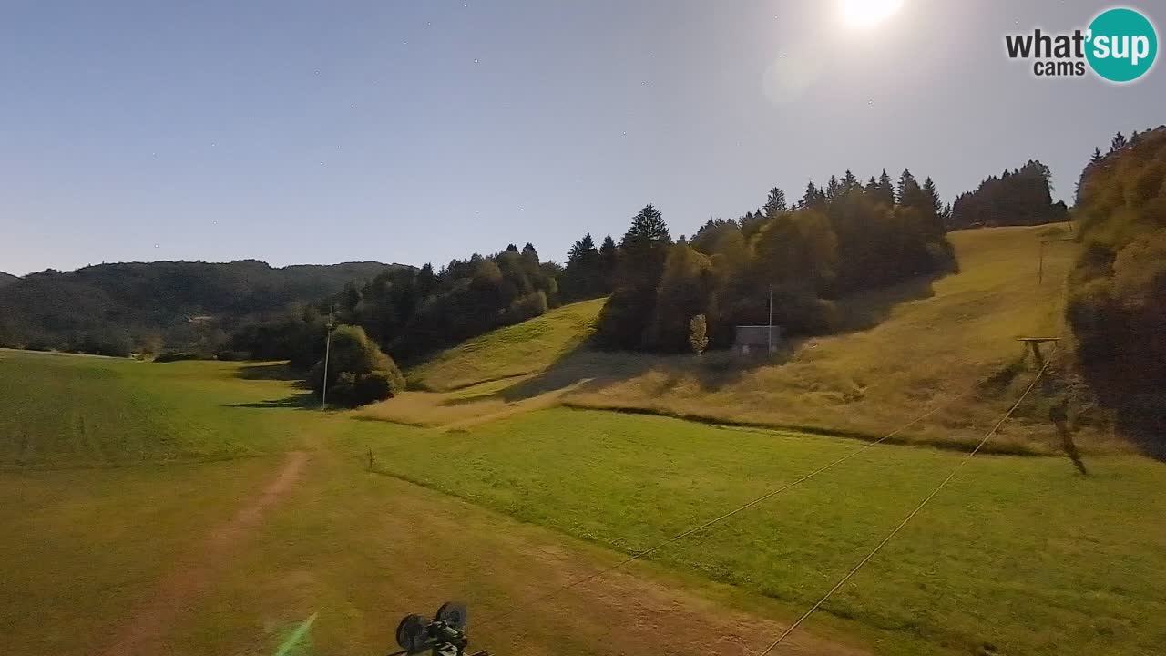 Webcam Smučišče Senožeta – Skigebiet in Srednja Vas bei Bohinj