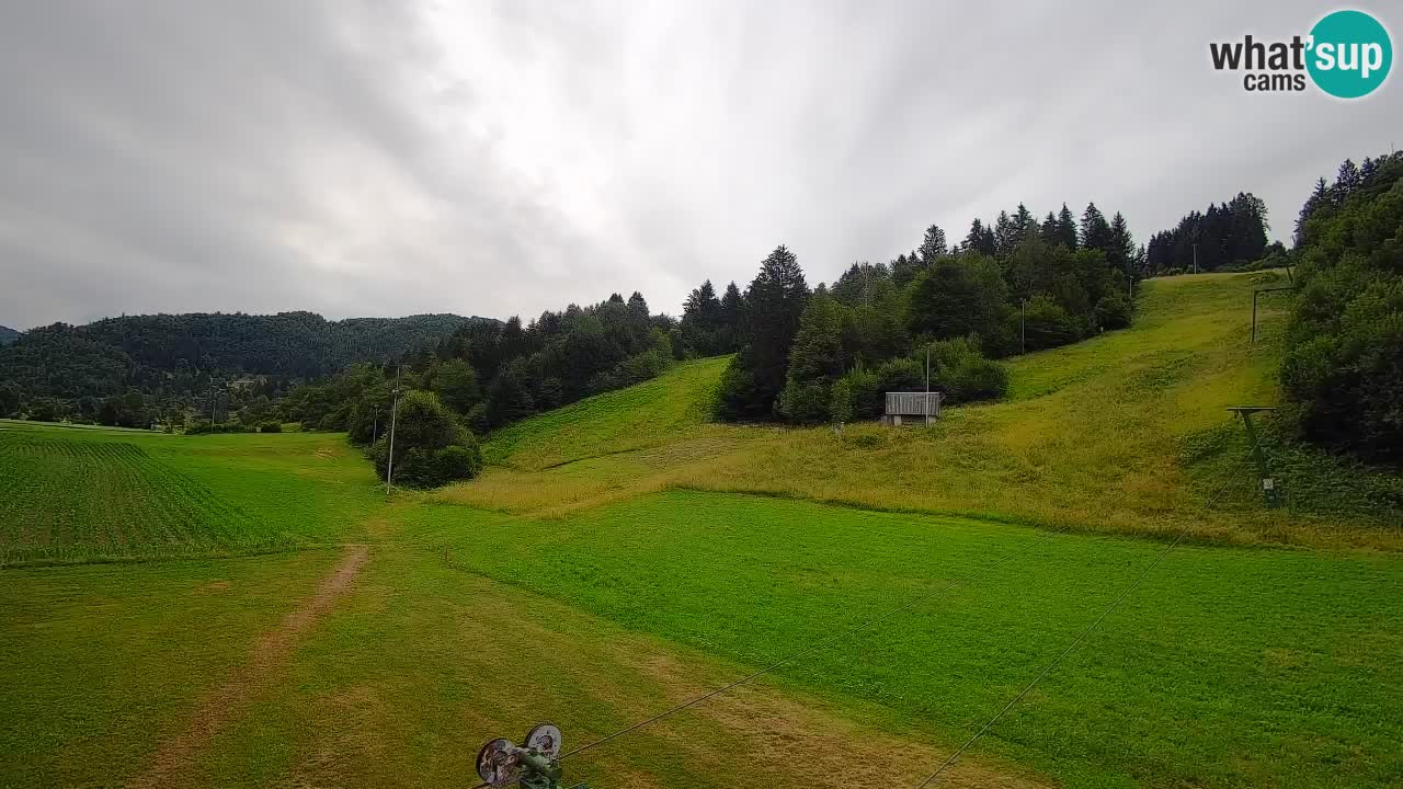 Webcam Smučišče Senožeta – Skigebiet in Srednja Vas bei Bohinj