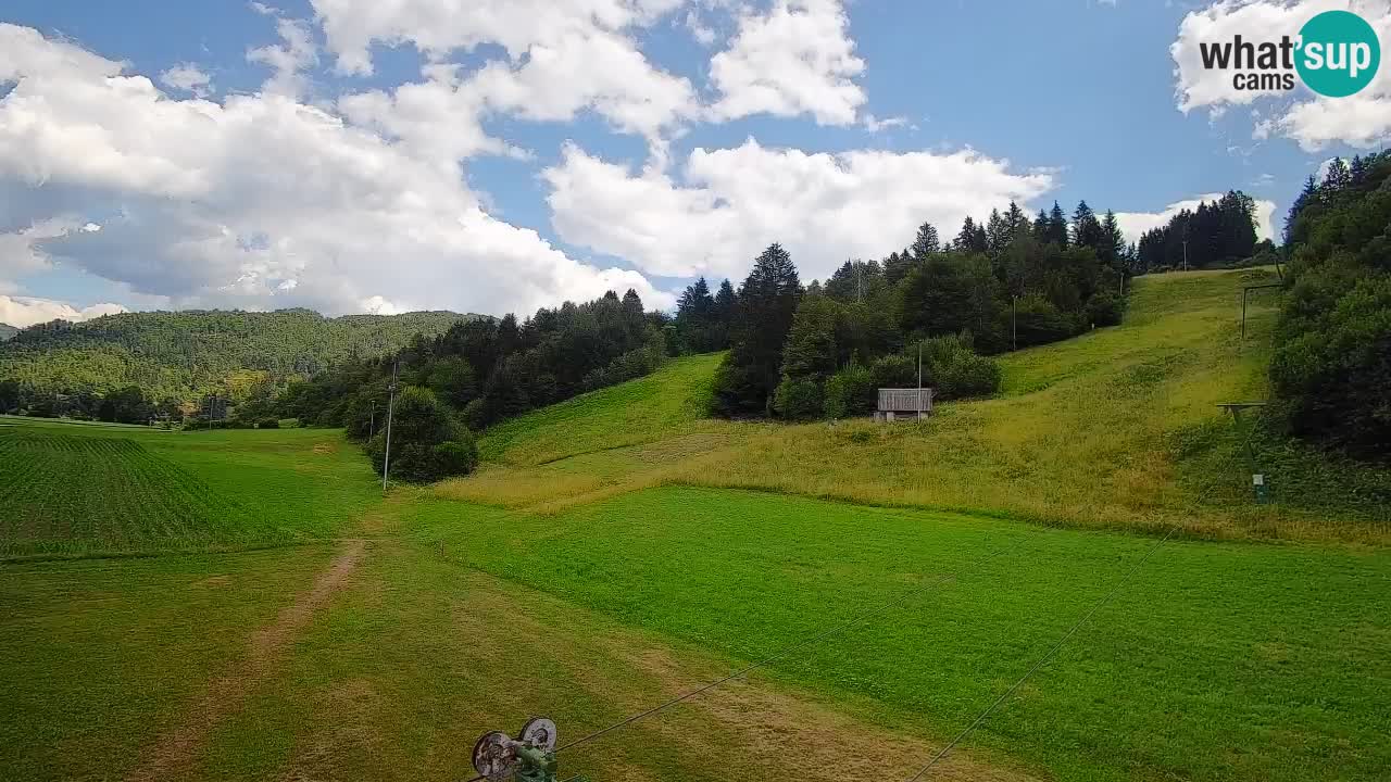 Webcam Smučišče Senožeta – Skigebiet in Srednja Vas bei Bohinj