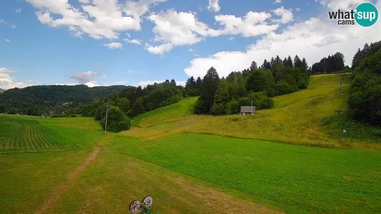 Cámara web Smučišče Senožeta – Estación de esquí en Srednja Vas cerca de Bohinj