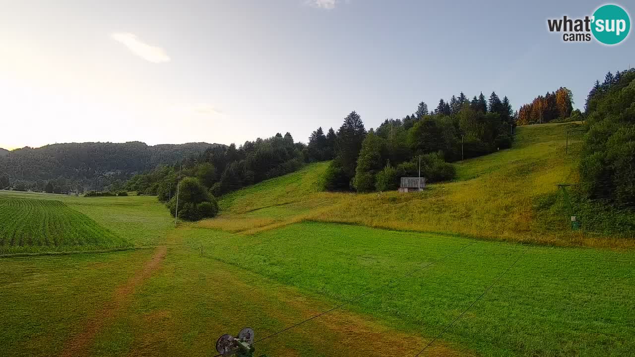 Cámara web Smučišče Senožeta – Estación de esquí en Srednja Vas cerca de Bohinj