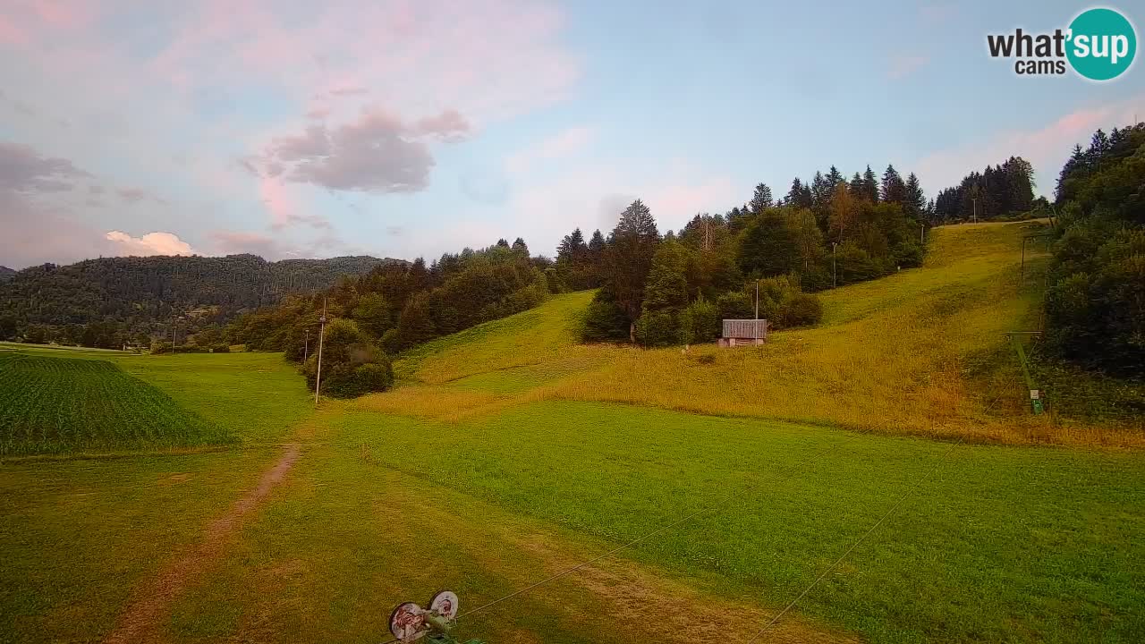 Cámara web Smučišče Senožeta – Estación de esquí en Srednja Vas cerca de Bohinj