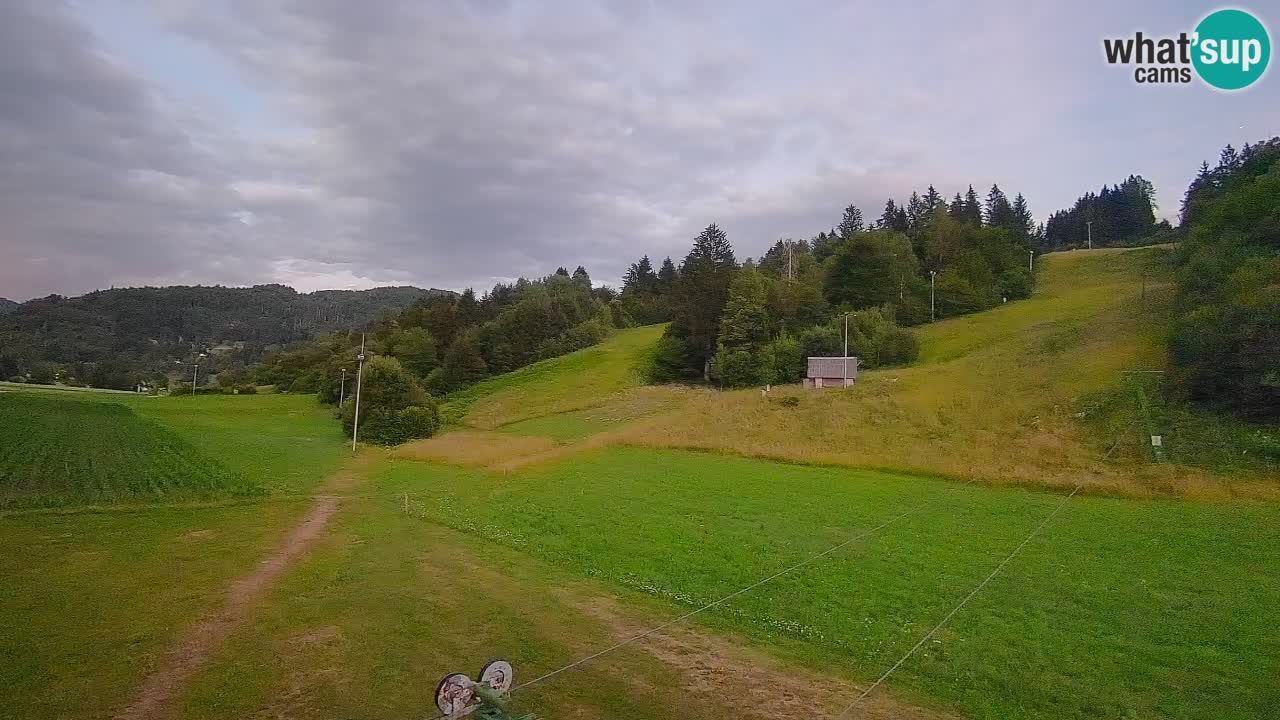 Webcam Smučišče Senožeta – Skigebiet in Srednja Vas bei Bohinj
