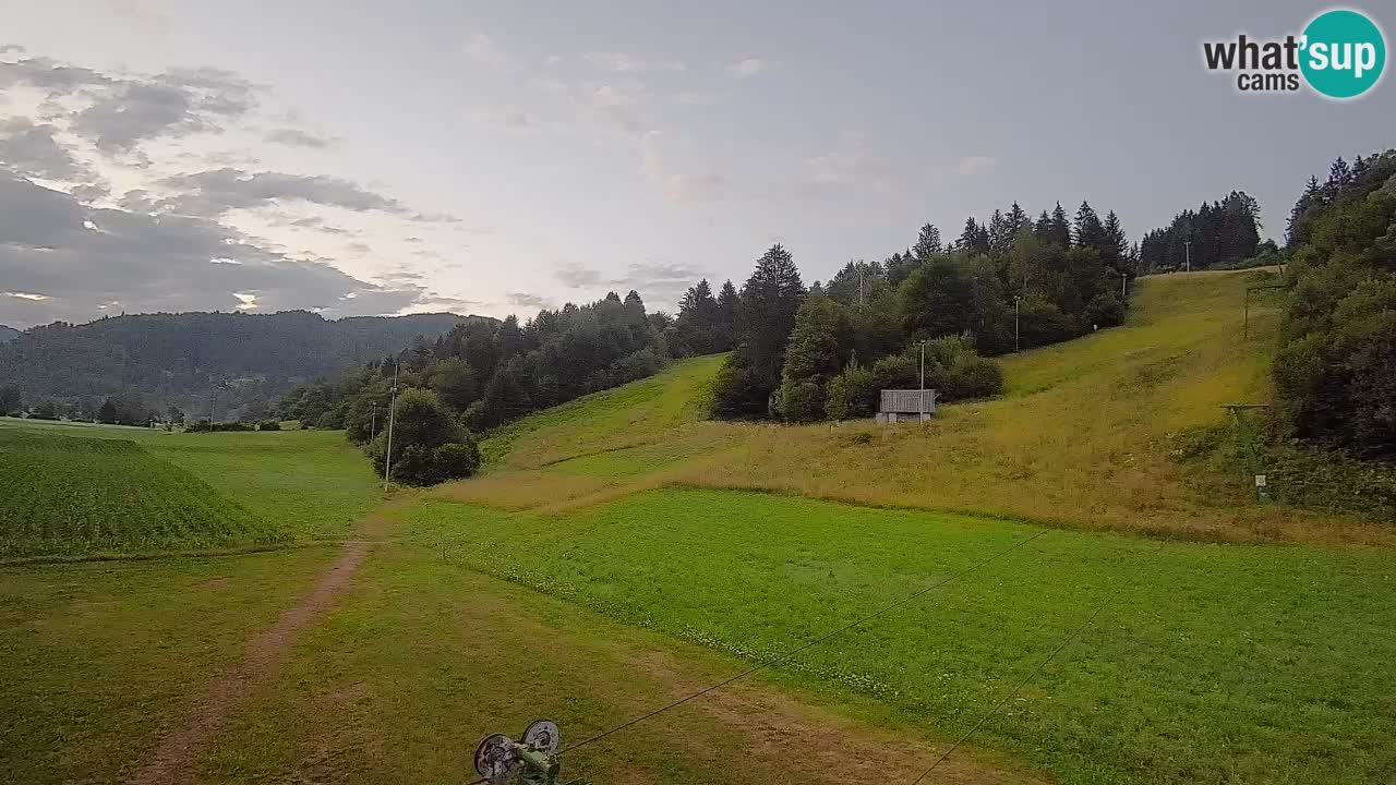 Cámara web Smučišče Senožeta – Estación de esquí en Srednja Vas cerca de Bohinj