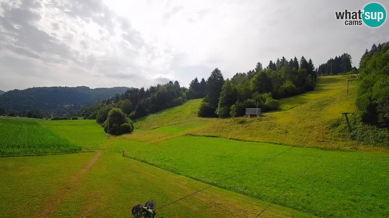Webcam Smučišče Senožeta – Skigebiet in Srednja Vas bei Bohinj