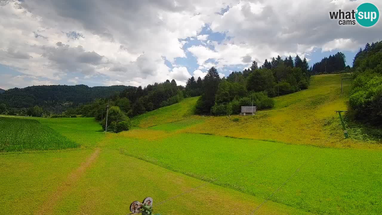 Cámara web Smučišče Senožeta – Estación de esquí en Srednja Vas cerca de Bohinj