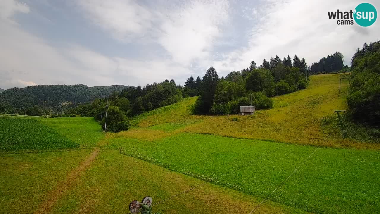 Cámara web Smučišče Senožeta – Estación de esquí en Srednja Vas cerca de Bohinj