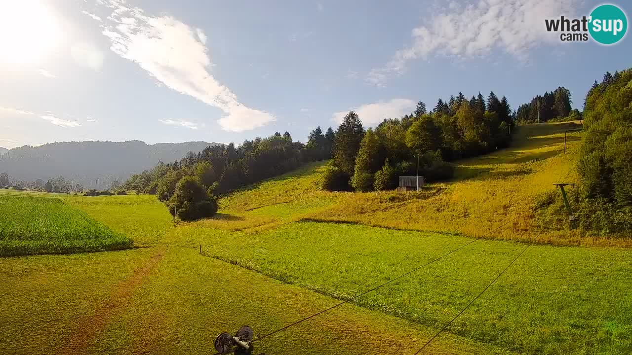 Cámara web Smučišče Senožeta – Estación de esquí en Srednja Vas cerca de Bohinj