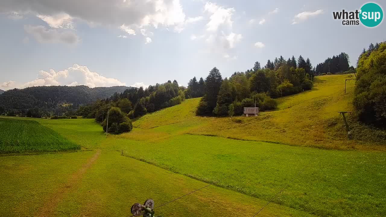 Cámara web Smučišče Senožeta – Estación de esquí en Srednja Vas cerca de Bohinj