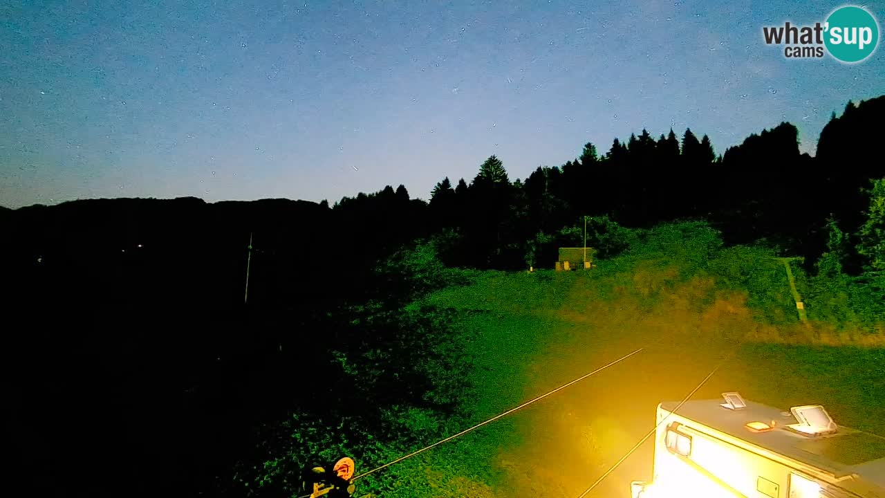Webcam Smučišče Senožeta – Skigebiet in Srednja Vas bei Bohinj