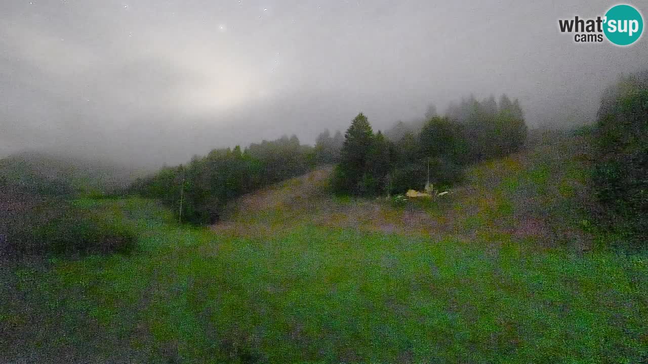Webcam Smučišče Senožeta – Skigebiet in Srednja Vas bei Bohinj