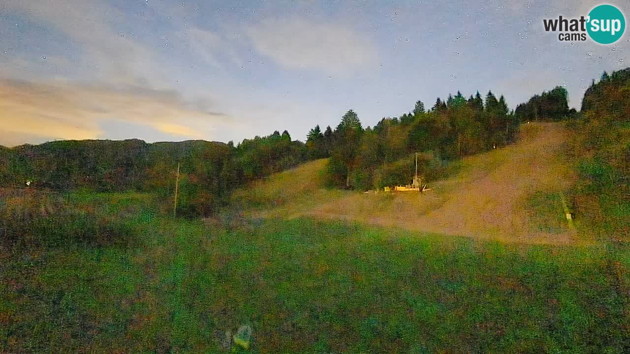 Webcam Smučišče Senožeta – Skigebiet in Srednja Vas bei Bohinj