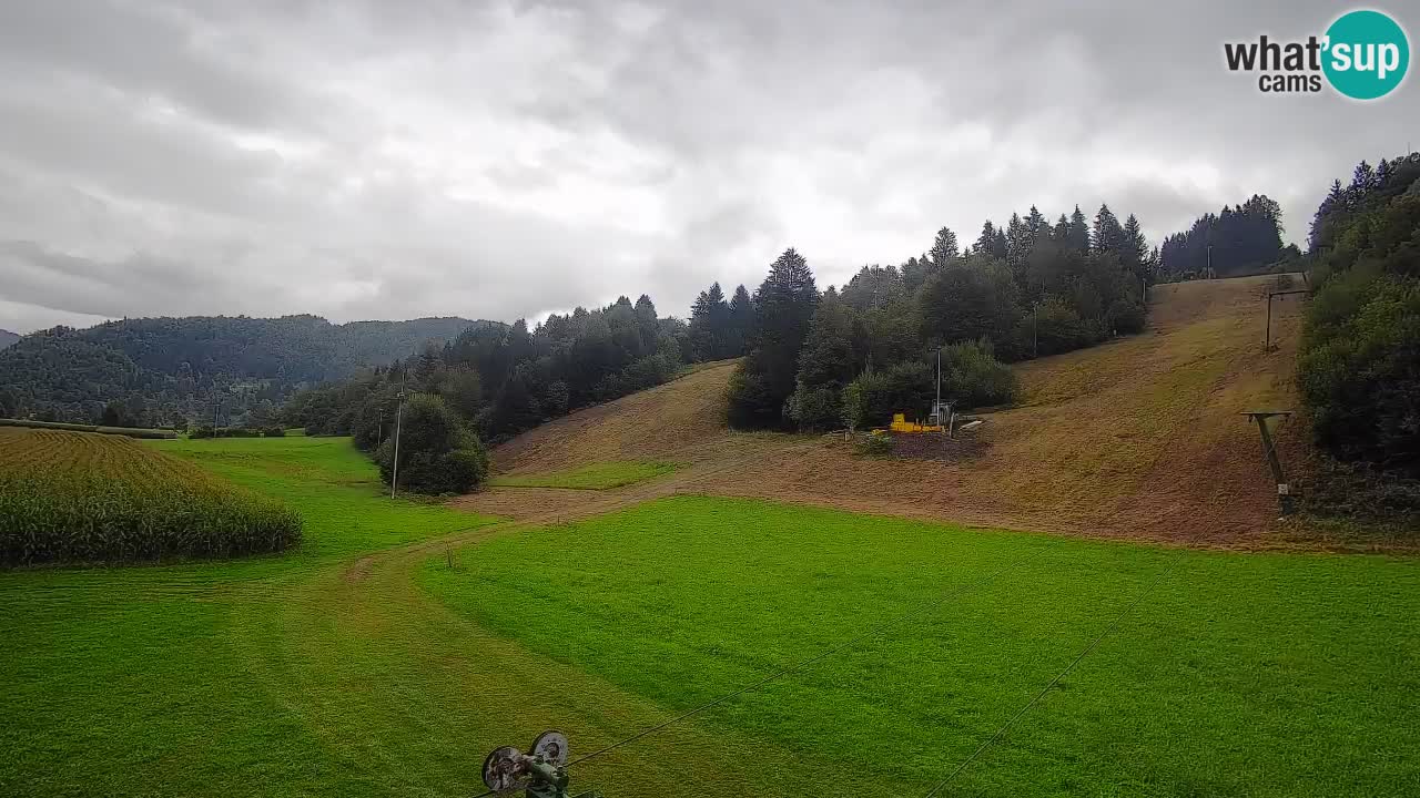 Webcam Smučišče Senožeta – Skigebiet in Srednja Vas bei Bohinj