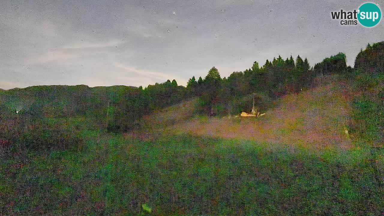 Webcam Smučišče Senožeta – Skigebiet in Srednja Vas bei Bohinj