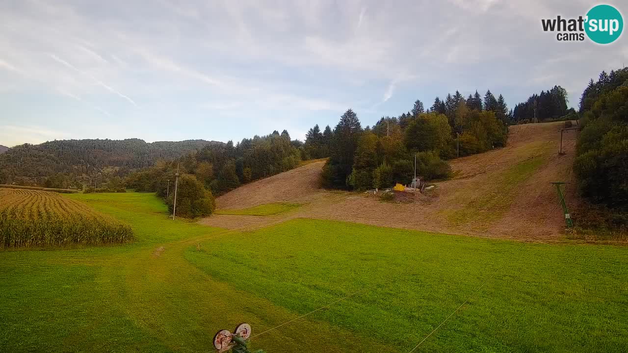 Webcam Smučišče Senožeta – Skigebiet in Srednja Vas bei Bohinj