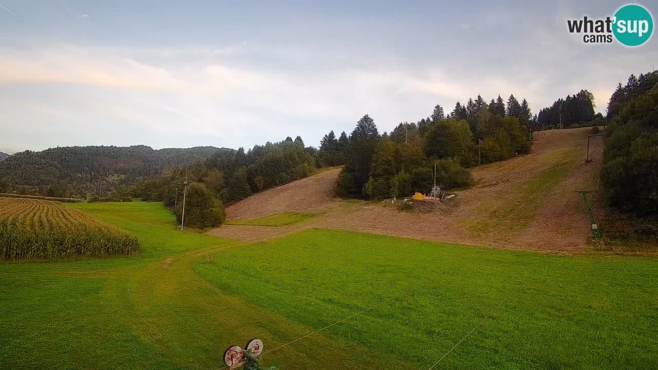 Webcam Smučišče Senožeta – Skigebiet in Srednja Vas bei Bohinj