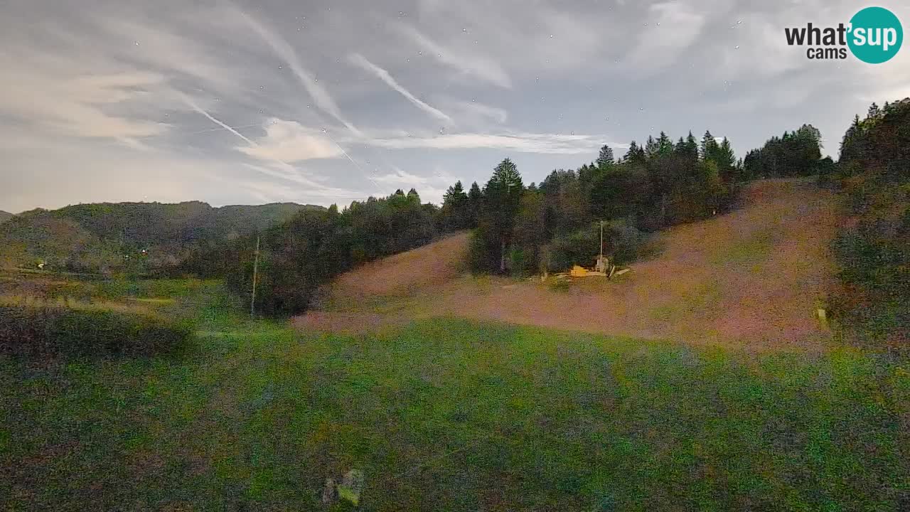 Webcam Smučišče Senožeta – Skigebiet in Srednja Vas bei Bohinj
