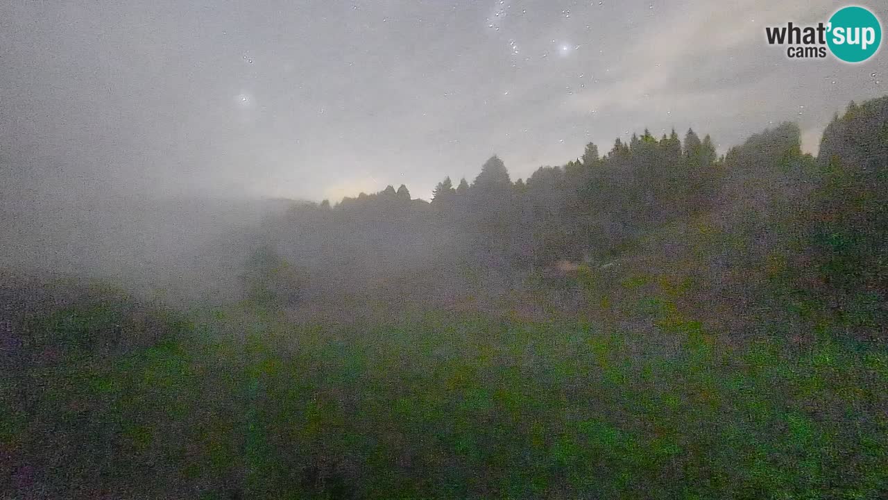 Webcam Smučišče Senožeta – Skigebiet in Srednja Vas bei Bohinj