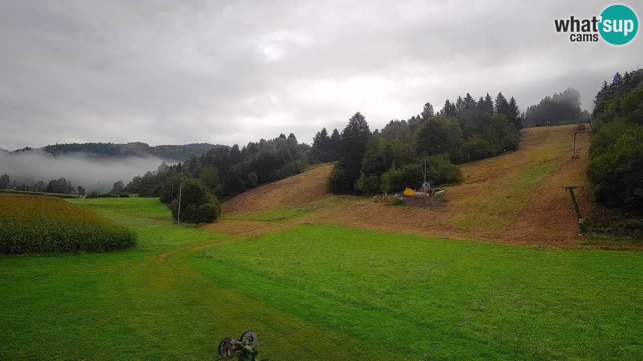 Webcam Smučišče Senožeta – Skigebiet in Srednja Vas bei Bohinj