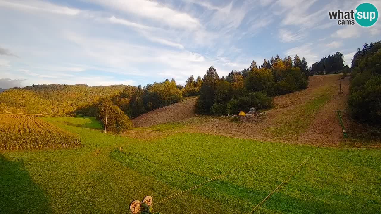 Cámara web Smučišče Senožeta – Estación de esquí en Srednja Vas cerca de Bohinj