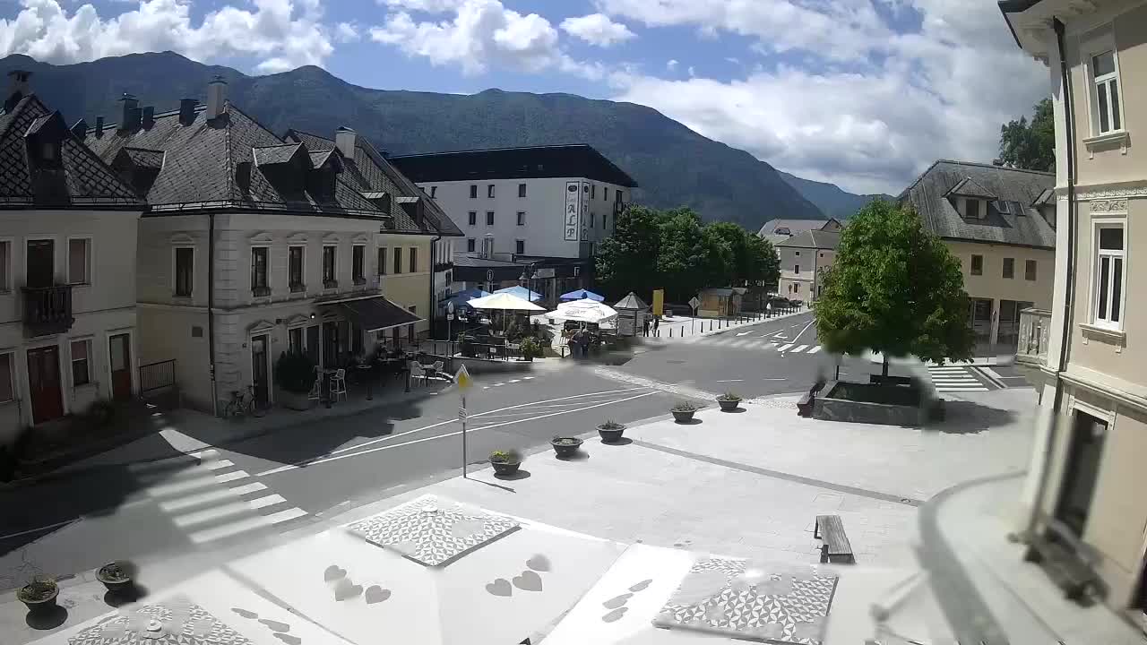 Main square in Bovec