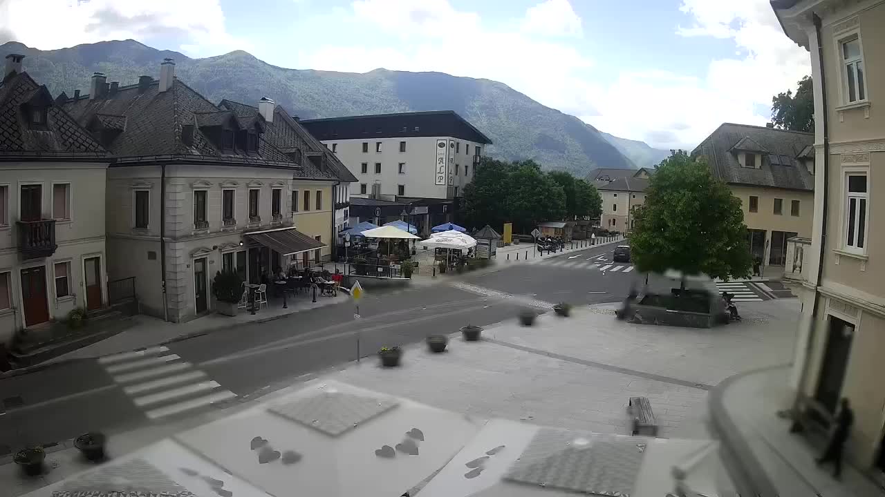 Place centrale à Bovec