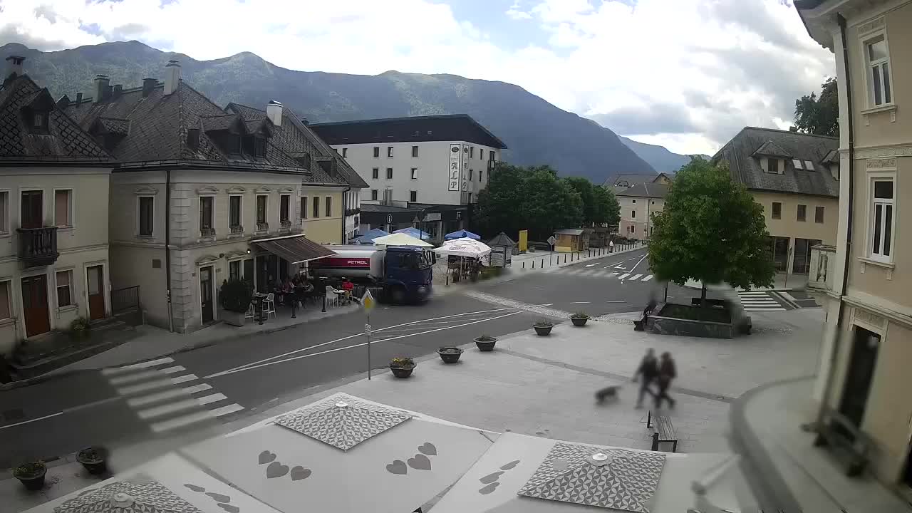 Main square in Bovec