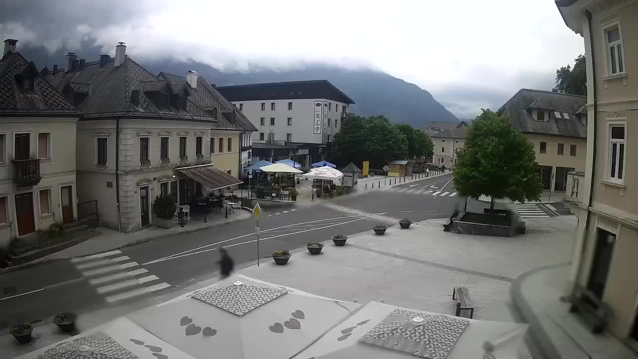 Main square in Bovec