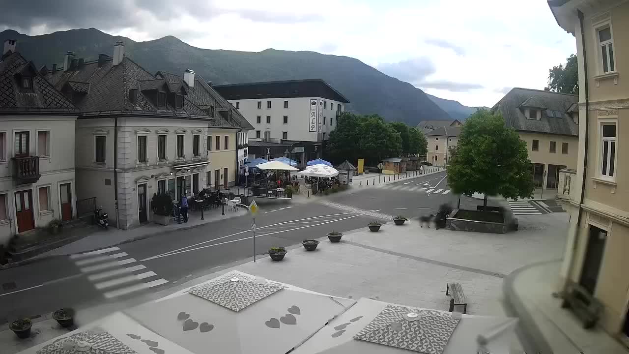 Place centrale à Bovec