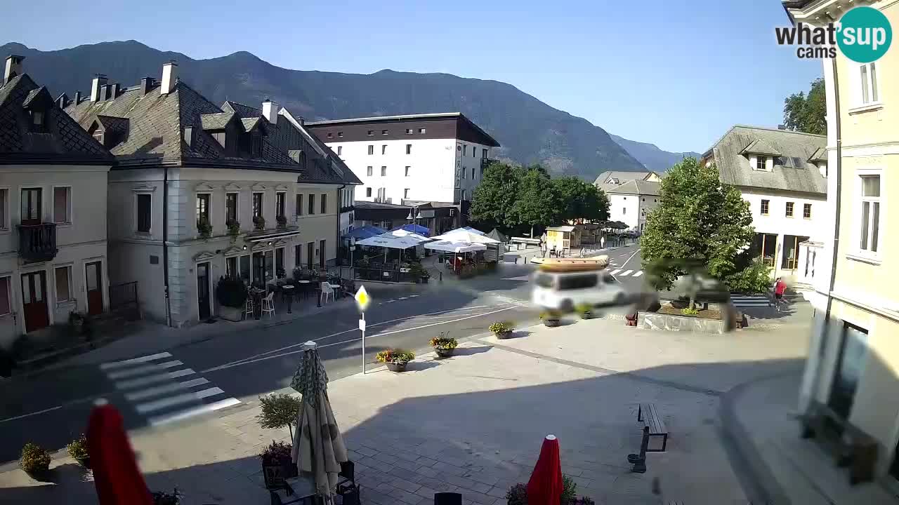 Plaza Central en Bovec