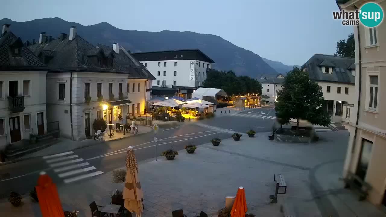 Plaza Central en Bovec