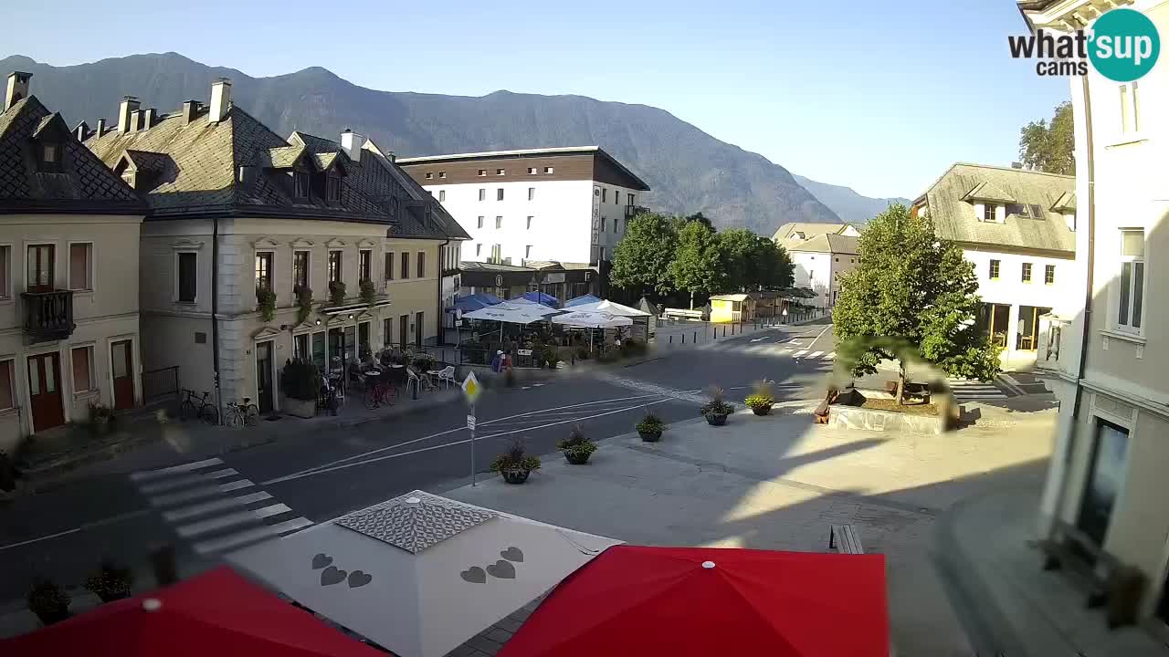 Plaza Central en Bovec