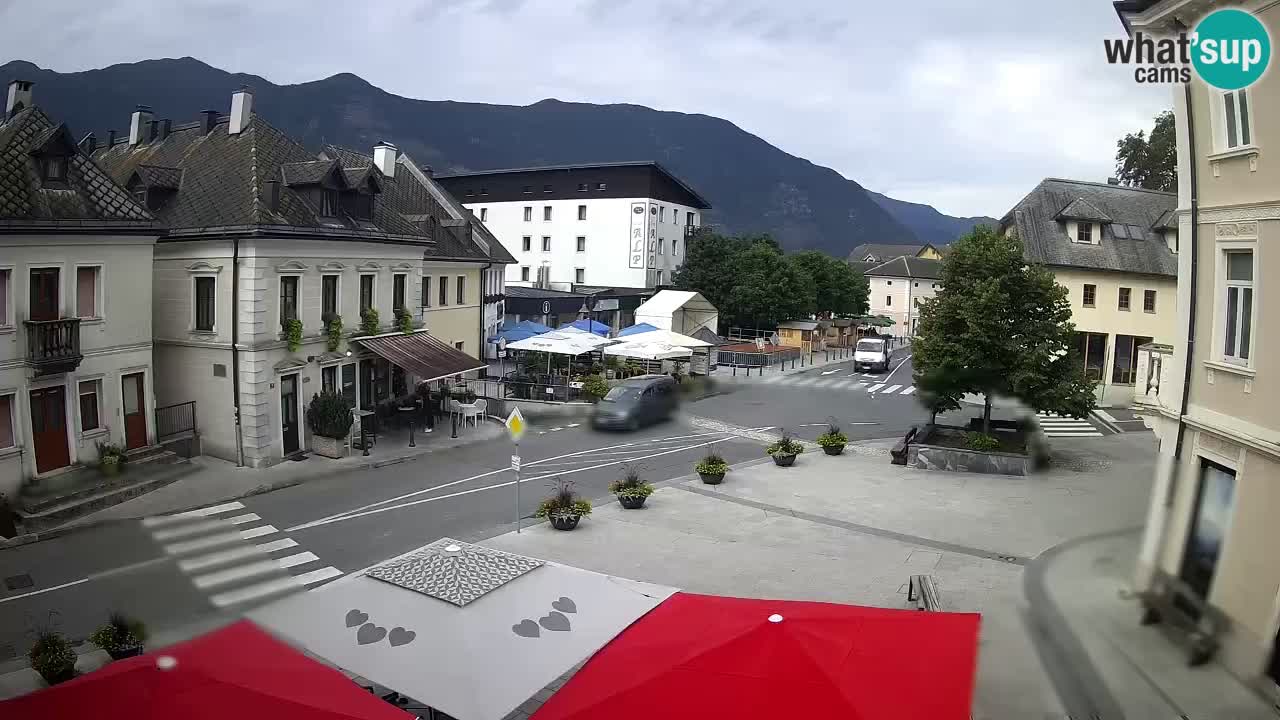 Main square in Bovec