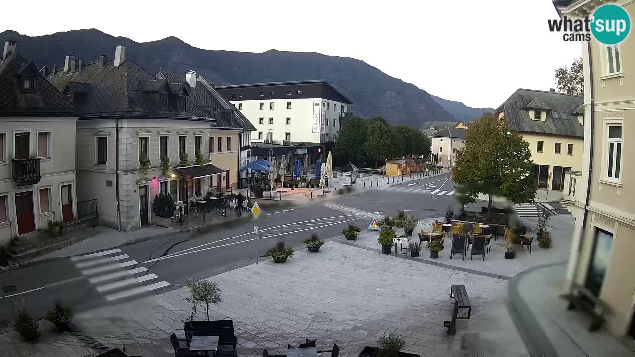 Plaza Central en Bovec