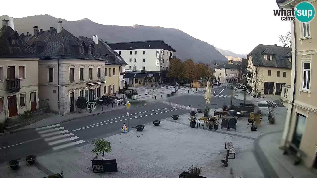 Plaza Central en Bovec