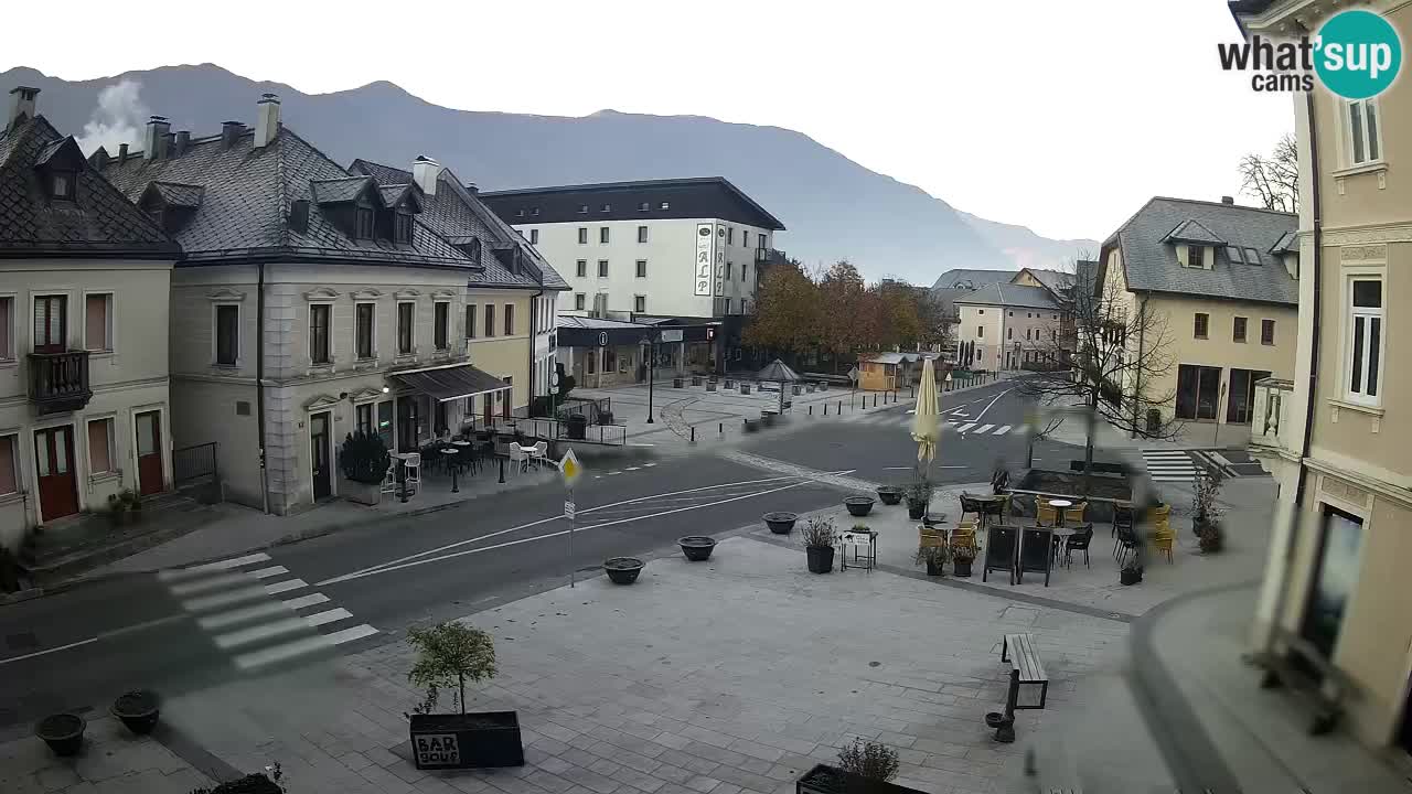 Plaza Central en Bovec