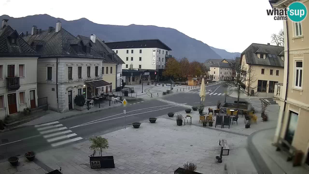 Plaza Central en Bovec