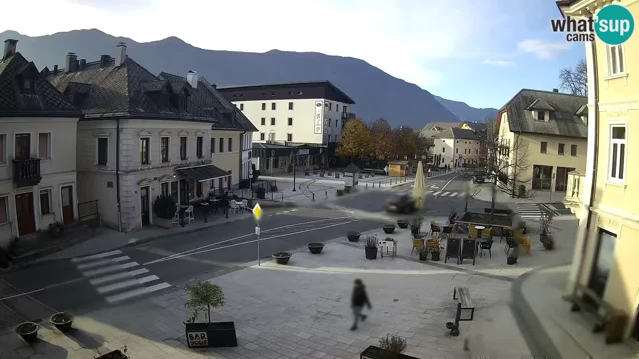 Plaza Central en Bovec