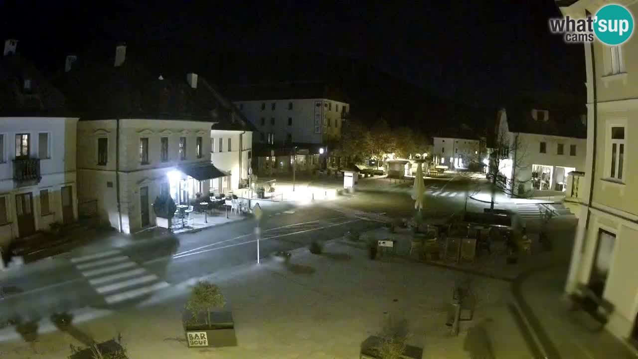 Plaza Central en Bovec