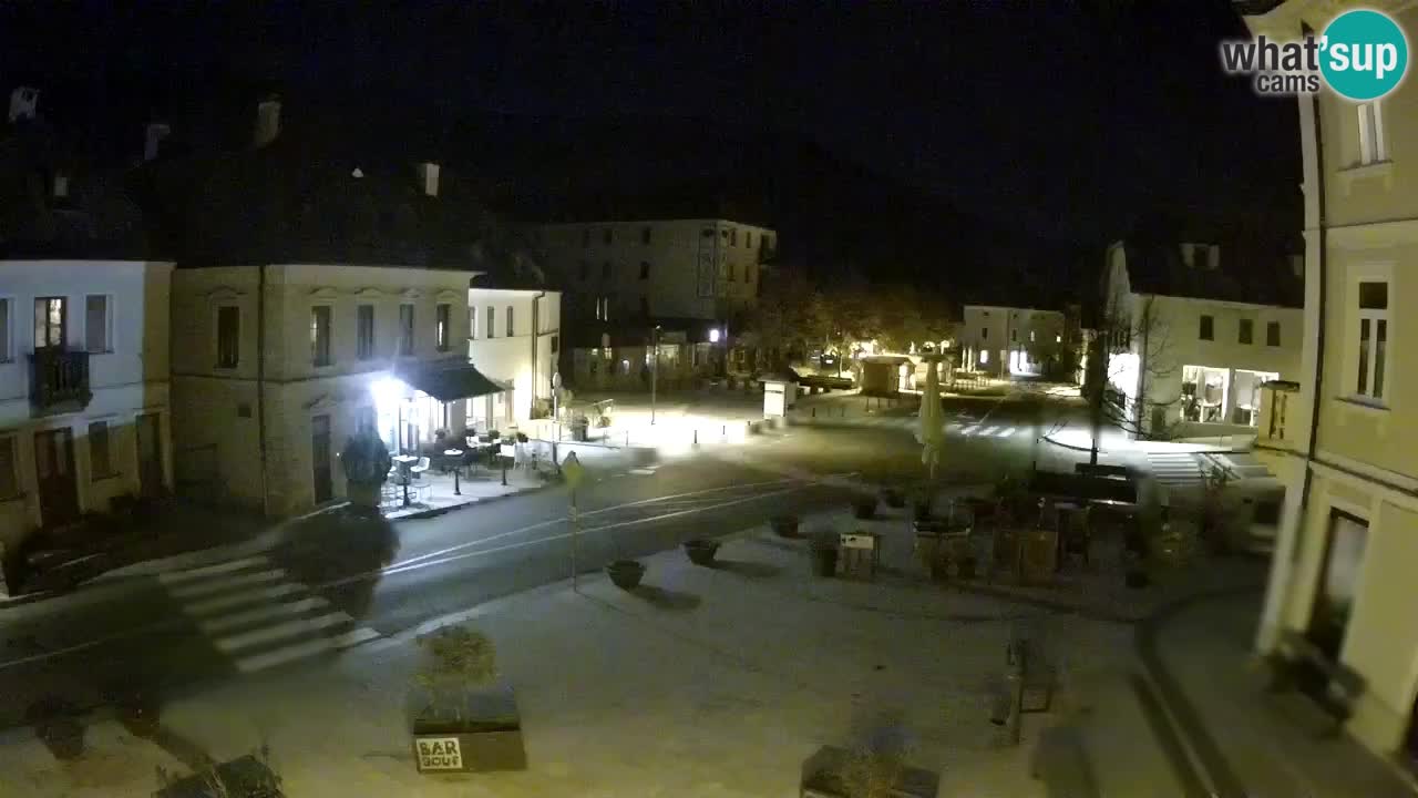 Plaza Central en Bovec